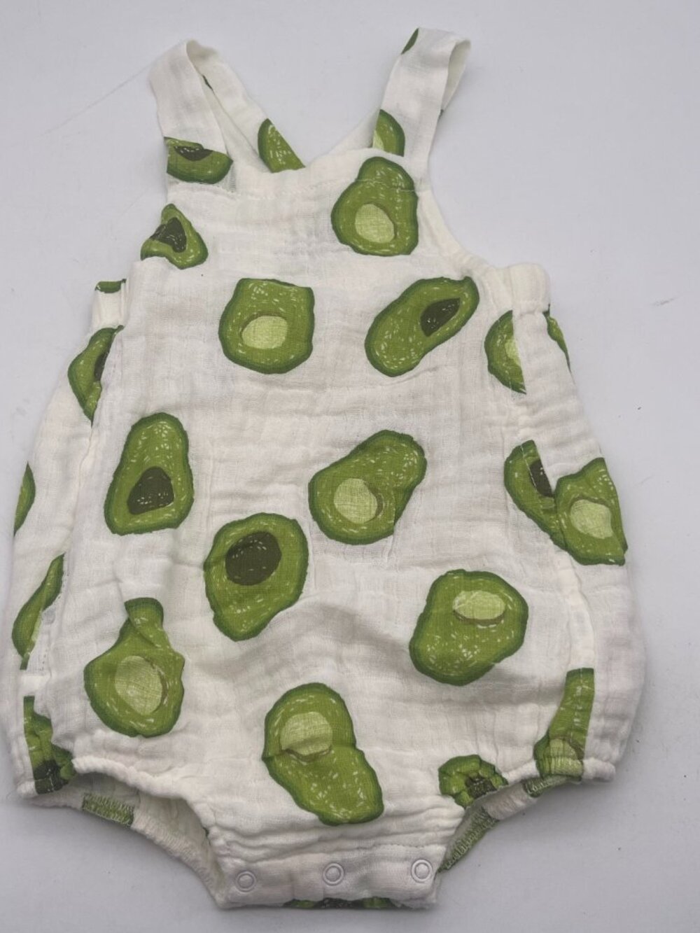 Angel Dear Baby Girl  18-24 Mos Avocado One Piece Romper Sunsuit New T1